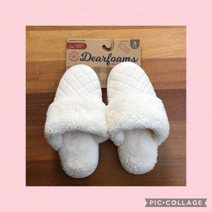 NWT Dearfoams slippers S